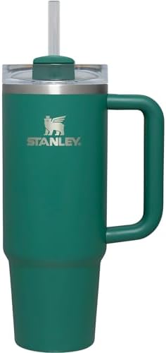 STANLEY Quencher H2.0 FlowState Stainless Steel Vacuum Insulated Tumbler with Lid and Straw for Water, Iced Tea or Coffee (PIne, 40 oz)
