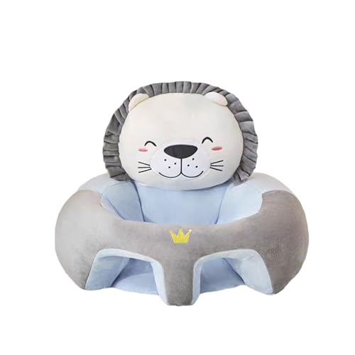 Baby Support Seat Plush Sofa,Infant Learning to Sit Chair Keep Sitting Posture for Newborn Lounger Easter Birthday Party Favor Sitting Chair (Gray, 60cm*48cm)
