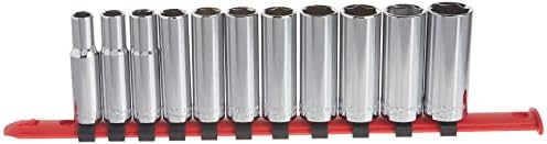 CRAFTSMAN Socket Set, Metric, 3/8" Drive, 6 Pt., 11Piece (CMMT12045)