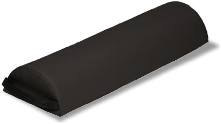 EarthLite Massage Bolster Pillow Half Jumbo – Durable, Easy to Clean 100% PU Upholstery incl. Strap Handle/Professional Quality CFC-Free/Back Pain Relief, Black