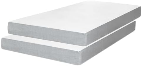 Milliard Memory Foam 5 Inch Narrow Cot Mattress,74" x 31" Cot for Bunk Bed, Daybed, Trundle, Or Bed Replacement, Narrow Trundle RV Compatible, Medium Firm Foam with Washable Cover (2 Pack)