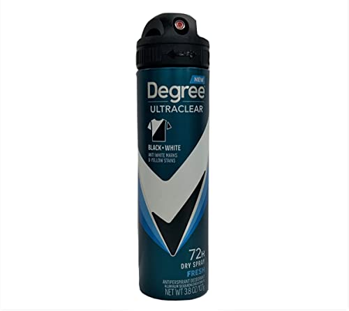 Degree Deodorant 3.8 Ounce Dry Spray Fresh Ultraclear (Pack of 3)