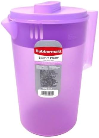 Rubbermaid Simply Pour Pitcher, 1 Gal / 3.8L, Limited Edition Color, Lavender, 2188968