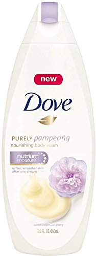 Dove Purely Pampering Nourshing Body Wash, Sweet Cream & Peony 22 oz (Pack of 7)