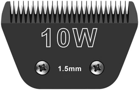 Detachable Pet Dog Grooming Wide Blades-Size 10W Dog Grooming Wide Blade,Compatible with Most Andis,Oster A5,Wahl km10 Clippers -Black