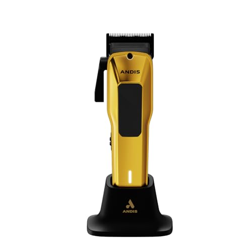 Andis 562312 Phenom Professional Corded/Cordless Hair Clipper, Adjustable Phaze Blade, Close Cutting, Gold