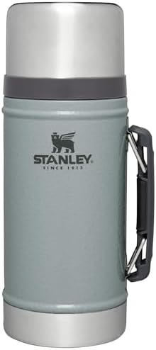 STANLEY Vacuum Insulated Large Food Jar, 18/8 Stainless Steel Food Jar for Cold and Hot Food, Soup Thermos with Leak Proof Lid Doubles as Cup, Wide Mouth Food Thermos