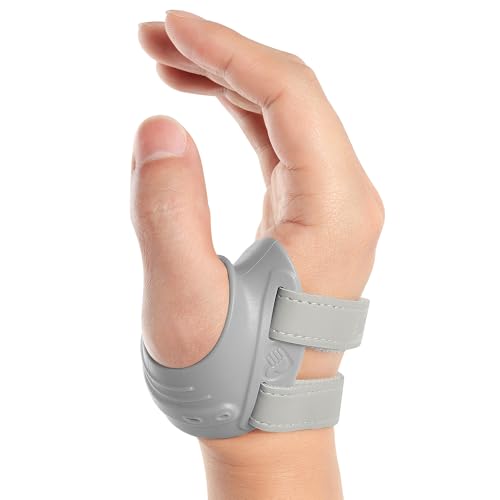 FORTEMOTUS CMC Thumb Brace, Upgrade Thumb Splint for CMC Joint Pain Relief and Support, Osteoarthritis, Tendonitis, Arthritis, CMC Joint Thumb Arthritis Brace: for Women Men (Grey, Right Hand, Large)