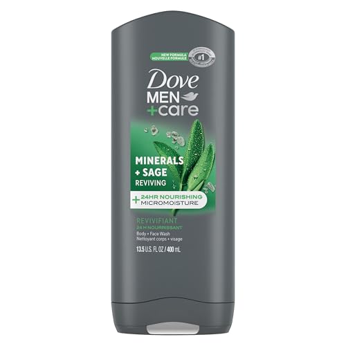 Dove Men+Care Elements Body Wash, Minerals and Sage, 13.5 Ounce (Pack of 2)