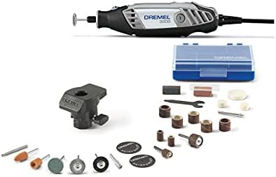 Dremel 3000-1/24 Variable Speed Rotary Tool Kit 1 Attachment & 24 Accessories, Ideal Variety Crafting and DIY Projects Cutting, Sanding, Grinding, Polishing, Drilling, Engraving, 25 Piece (Renewed)