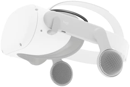 Logitech Chorus VR Off-Ear Headset for Meta Quest 2, Designed for Gaming and VR Fitness, Lightweight, Open air immersive Audio, flip to Mute, USB-C passthrough - White (Renewed)