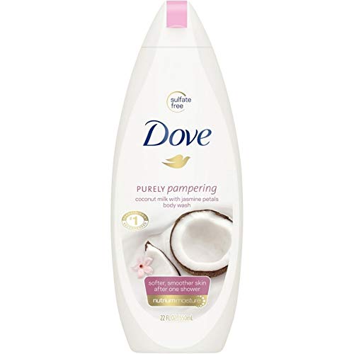 Dove Purely Pampering Body Wash, Coconut Milk With Jasmine Petals, 22 oz (Pack of 6)