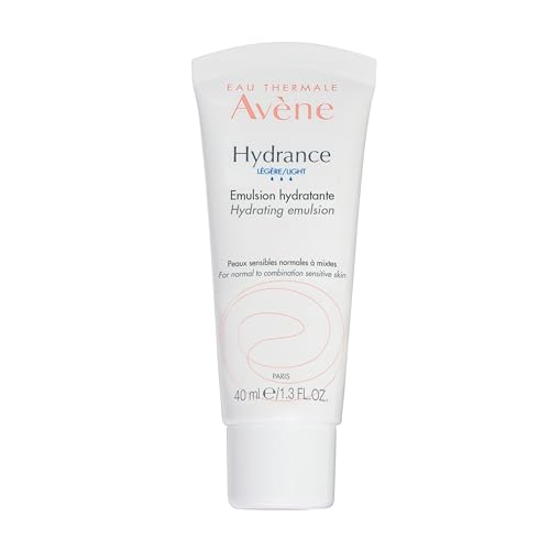 Avène Hydrance LIGHT Hydrating Emulsion, Daily Face Moisturizer Cream, Non-Comedogenic, 1.3 Oz