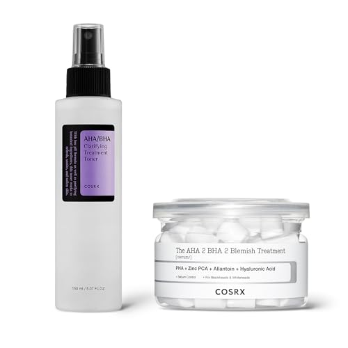 COSRX AHA BHA Duo- AHA BHA Treatment Spray Type Toner & Blemish Treatment Serum, Quick & Easy Daily Blemish Care, Korean Skin Care