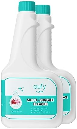 eufy RoboVac Hard Floor Cleaning Solution (2 Bottles), Dilution Ratio 1:200, 473 ml, Floor Cleaner, Eco-Friendly, Plant-Based,Compatible with Omni C20, X8 Pro, X10 Omni, G series, L Series