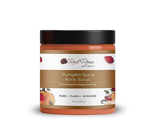 Pumpkin Spice Body Scrub, All Natural, Gently Exfoliating, Fall Scented Body Care, Vegan Sugar Scrub,8 oz