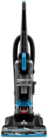 Bissell PowerForce Helix Bagless Upright Vacuum 3313, PET Friendly Carpet Cleaner, Lightweight, Powerful Suction, Easy Empty Dirt Tank, Washable Filter, Multi-Surface Cleaning, Home & Office Use