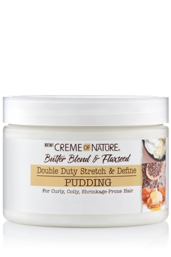 Creme of Nature, Curl Definition Pudding, Butter Blend, Argan Oil, Flaxseed Oil, Anti Frizz, 11.5 Oz