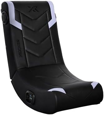 X Rocker Video Gaming Floor Rocker Chair, Built-in Audio, Back to School, Foldable, for Gamers, Bedroom, or Game Room for Boys, Girls, Teens 5-17