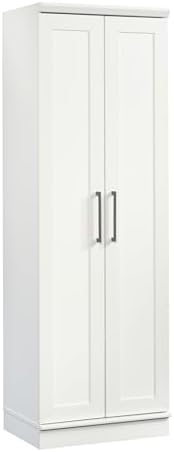 Sauder HomePlus Storage Cabinet/ Pantry cabinets, Soft White finish