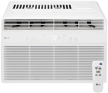 LG 5,000 BTU Window Air Conditioner, Cools 150 Sq.Ft. (10' x 15' Room Size), Quiet Operation, Electronic Control AC Unit with Remote, 2 Cooling & Fan Speeds, 2-Way Air Deflection, Auto Restart, 115V