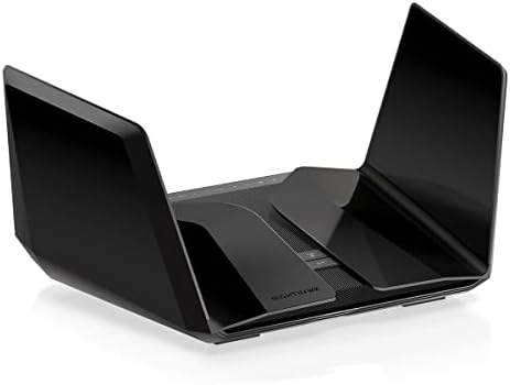 NETGEAR Nighthawk WiFi 6E Router (RAXE500) - Security Features, 12-Stream Gigabit Router AXE11000 Tri-Band Wireless Speed (Up to 10.8Gbps), New 6GHz Band, Coverage up to 3,500 sq. ft, 60 Devices