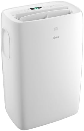 LG 7,000 BTU Portable Air Conditioner, 115V, Cools 300 Sq.Ft. (12' x 25' Room Size), Portable Air Conditioner for Home with Quiet Operation, LCD Remote Control, and Window Installation Kit, White