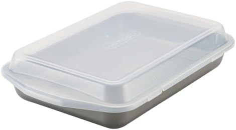 Circulon Total Nonstick Baking Pan With Lid / Nonstick Cake Pan With Lid, Rectangle - 9 Inch x 13 Inch, Gray