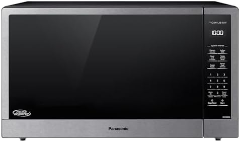 Panasonic NN-SN98JS Microwave Oven Stainless Steel Countertop/Built-In with Inverter Technology and Genius Sensor, 2.2 Cubic Foot
