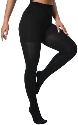 +MD Medical Compression Pantyhose for Women,Closed Toe 15-20mmHg Graduated Compression Support Tight,Black/Nude High Waist Compression Stocking