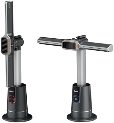 Shark TurboBlade Cool + Heat - 2-in-1 Customizable Tower Fan + Heater for year-round use, bladeless, Oscillates up to 180°, Powerful Cooling + Rapid Room Heating, Remote Control, Charcoal, TH202