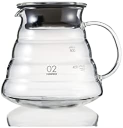 Hario V60 Glass Range Coffee Server, 600ml, Clear