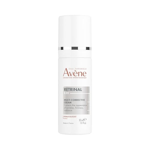 Avène Retrinal 0.1% Intensive Multi-Corrective Cream, Retinal Face Cream Formulated with Retinaldehyde, Niacinamide & Hyaluronic Acid, Anti-aging Cream Visibly Reduces Wrinkles & Fine Lines, 1 Fl Oz