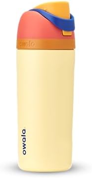 Owala Kids FreeSip Insulated Stainless Steel Water Bottle with Straw for Sports, Travel, and School, BPA-Free Sports Water Bottle, 16 oz, Misty Horizon