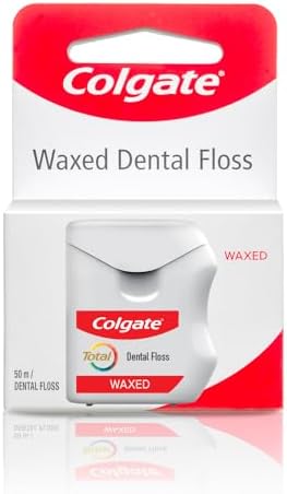 Colgate Total Waxed Dental Floss - 50 m White