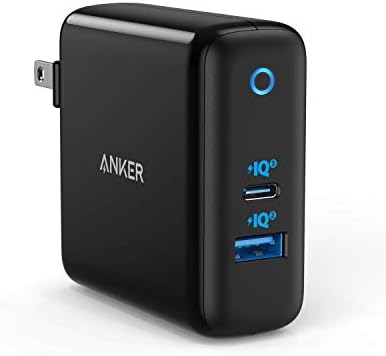 Anker 60W PIQ 3.0 & GaN Tech Dual Port Charger, PowerPort Atom III (2 Ports) Charger with a 45W USB C Port, for USB-C Laptops, MacBook, iPad Pro, iPhone, Galaxy, Pixel and More