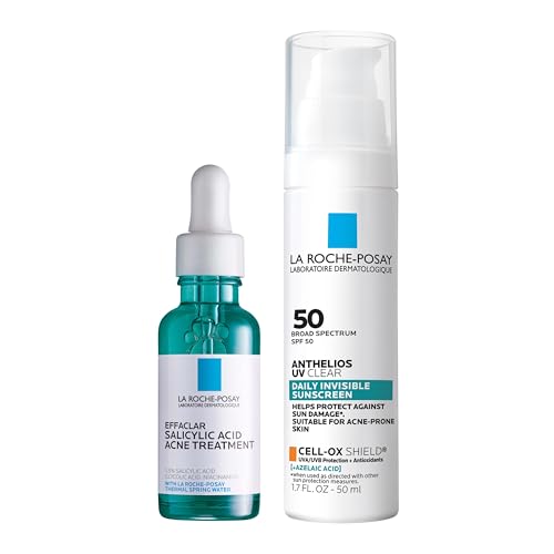 La Roche-Posay Effaclar 1.5% Salicylic Acid Serum, Acne Treatment For Face With Glycolic Acid & Niacinamide, Acne Serum Helps Clear Blackheads, Whiteheads, Pimples & Reduces Post Acne Marks