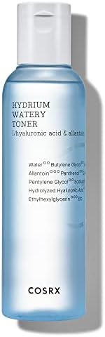 COSRX Hydrium Watery Toner, 150ml / 5.07 fl.oz | Hyaluronic Acid Moisturizing Korean Toner | Hyaluronic Acid, Allantoin, Panthenol | Korean Skin Care, Not Tested on Animals, Paraben Free
