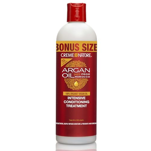Creme of Nature, Argan Oil for Hair, Intensive Conditioning Treatment, Argan Oil of Morocco, Moisturizing Hair Care, 15.2 Fl Oz