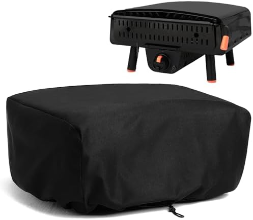 Waterproof Pizza Oven Cover for Blackstone (Leggero) 2238 2379 5967, Tabletop Pizza Oven Accessories, Windproof with Bottom Drawstrings, Fully Covered with Heavy-Duty 600D PVC Fabric (Cover Only)