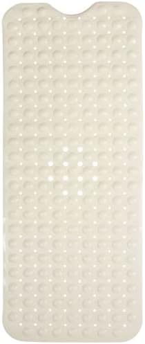 ENKOSI Bath Mat - Large Non Slip Bathtub & Shower Mat - Extra Long 40 x 16 Inch Bathroom Mats for Tub Nonslip Anti Slip Bathmats (40x16 Pearl White 1-Pack)
