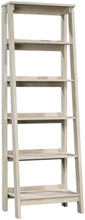 Sauder Trestle 5 Bookcase/Book Shelf, L: 23.54" x W: 16.61" x H: 71.14", Chalked Chestnut finish
