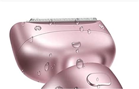 Bikini Trimmer for Women Wet or Dry, Rechargeable Painless Ladies Body Hair Trimmer Remover, Detachable Head (Pink Blade Head)