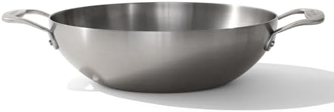 Made In Cookware - 10" Stainless Steel Kadai Pan - 5 Ply Stainless Clad - Professional Cookware - Induction Compatible