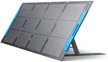 Anker 531 Solar Panel, 200W Foldable Portable Solar Charger, IP67 Waterproof, 23% Higher Energy Conversion Efficiency, Smart Sunlight Alignment, for Camping, RV (Only for 767 Powerhouse) (Renewed)