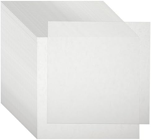 Juvale 500-Pack Wax Paper Sheets for Food - Pre-Cut Square Liners - 6x6 in White