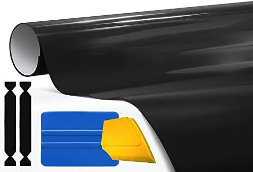 3M 1080 Gloss Black Air-Release Vinyl Wrap Roll with Toolkit (3ft x 5ft)