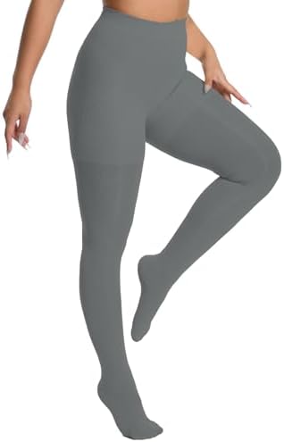 +MD Medical Compression Pantyhose for Women,Closed Toe 15-20mmHg Graduated Compression Support Tight,Black/Nude High Waist Compression Stocking
