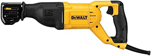 DEWALT Reciprocating Saw, 12 Amp, 2,900 RPM, 4-Position Blade Clamp, Variable Speed Trigger, Corded (DWE305)