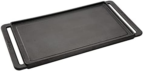 Cuisinart CCP-2000 Reversible Cast Iron Grill/Griddle Cookware Plate, Ribbed Grill and Smooth Flat Top Griddle